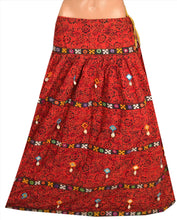 Load image into Gallery viewer, Vintage Indian Bollywood Women Long Skirt Hand Beaded Kutch XL Size Lehenga
