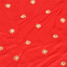 Load image into Gallery viewer, Sanskriti Vintage Long Skirt Pure Satin Silk Red Handmade Unstitched Lehenga

