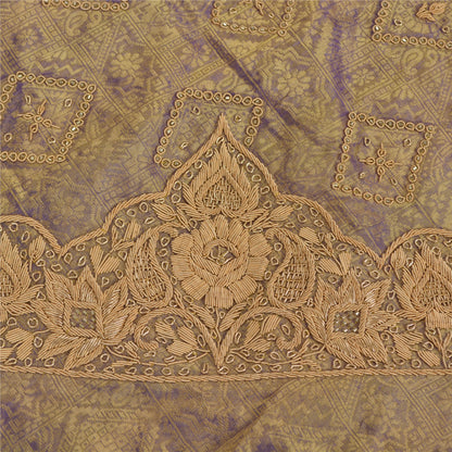 Sanskriti Vintage Lang Nederdel Ren Silke Håndvævet Usyet Lehenga
