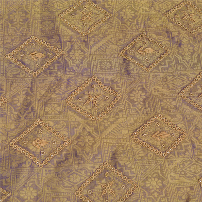 Sanskriti Vintage Lang Nederdel Ren Silke Håndvævet Usyet Lehenga