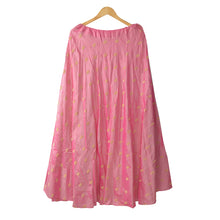 Load image into Gallery viewer, Sanskriti Vintage Long Skirt Pure Silk Pink Hand Embroidered Stitched Lehenga
