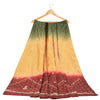 Sanskriti Vintage Long Skirt 100% Pure Satin Silk Hand Beaded Unstitched Lehenga