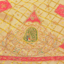 Load image into Gallery viewer, Sanskriti Vintage Long Skirt Pure Organza Silk Handmade Woven Unstitched Lehenga
