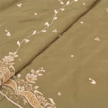 Load image into Gallery viewer, Sanskriti Vintage Long Skirt Pure Silk Heena Green Handmade Unstitched Lehenga
