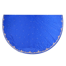 Load image into Gallery viewer, Sanskriti Vintage Long Skirt Pure Satin Silk Handmade Unstitched Blue Lehenga
