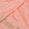 Sanskriti Vintage Long Skirt Pure Satin Silk Peach Handmade Unstitched Lehenga