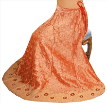 Load image into Gallery viewer, Vintage Indian Bollywood Women Long Skirt Hand Beaded Brocade L Size Lehenga
