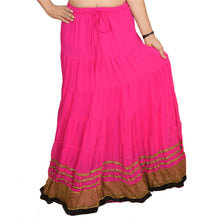 Load image into Gallery viewer, Sanskriti New Embroidered Lehenga Georgette Party Pink Long Skirt Lace Work
