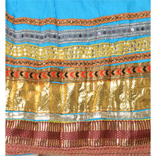 Load image into Gallery viewer, Sanskriti New Embroidered Lehenga Cotton Party Blue Long Skirt Lace Work
