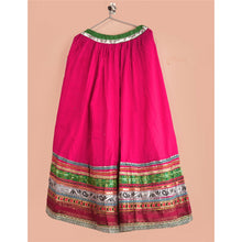 Load image into Gallery viewer, Sanskriti New Embroidered Lehenga Cotton Party Pink Long Skirt Lace Work
