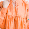 Sanskriti Vintage Tunic Dress w/ Balloon Sleeves Pure Silk, Upcycled Free Size