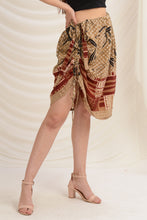 Load image into Gallery viewer, Sanskriti Vintage High Low Skirt Pure Crepe Silk Printed, Upcycled Free Size
