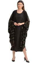 Load image into Gallery viewer, Sanskriti Vintage Batwing Kimono Pure Crepe Silk Beaded, Upcycled Free Size
