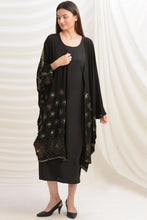 Load image into Gallery viewer, Sanskriti Vintage Batwing Kimono Pure Crepe Silk Beaded, Upcycled Free Size
