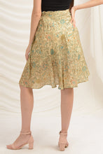 Load image into Gallery viewer, Sanskriti Vintage Wrap Skirt Pure Silk Floral Printed, Upcycled Free Size
