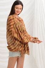 Load image into Gallery viewer, Sanskriti Vintage Loose Shirt Top w/ Balloon Sleeves Pure Cotton, Upcycled Free Size
