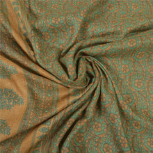 Load image into Gallery viewer, Sanskriti Vintage Green Heavy Sarees Pure Woolen Fabric Printed &amp; Woven Sari
