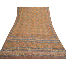 Load image into Gallery viewer, Sanskriti Vintage Heavy Sarees Pure Woolen Fabric Printed &amp; Woven Brown Sari
