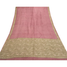 Load image into Gallery viewer, Sanskriti Vintage Pink Heavy Sarees Pure Woolen Fabric Printed &amp; Woven Sari
