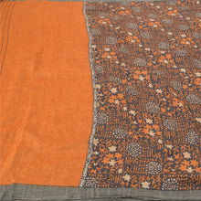 Load image into Gallery viewer, Sanskriti Vintage Heavy Indian Sari Pure Woolen Black Fabric Printed Sarees
