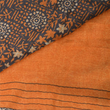 Load image into Gallery viewer, Sanskriti Vintage Heavy Indian Sari Pure Woolen Black Fabric Printed Sarees
