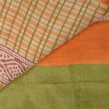 Load image into Gallery viewer, Sanskriti Vintage Heavy Sari 100% Pure Woolen Cream Fabric Printed Sarees
