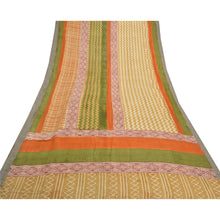 Load image into Gallery viewer, Sanskriti Vintage Heavy Sari 100% Pure Woolen Cream Fabric Printed Sarees

