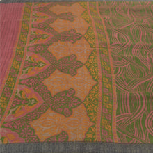 Load image into Gallery viewer, Sanskriti Vintage Heavy Sari 100% Pure Woolen Green Fabric Printed Sarees
