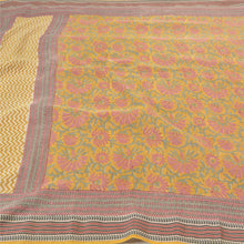 Load image into Gallery viewer, Sanskriti Vintage Sari Pure Woolen Mustard/Cream Fabric Printed/Woven Sarees
