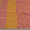 Sanskriti Vintage Heavy Indian Sari Pure Woolen Purple Sustainable Fabric Printed Sarees