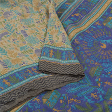 Load image into Gallery viewer, Sanskriti Vintage Heavy Ivory Sari Pure Woolen Fabric Warli Printed Soft Sarees
