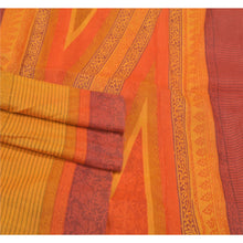 Load image into Gallery viewer, Sanskriti Vintage Heavy Saffron Sarees 100% Pure Tussar Silk Printed Sari Fabric
