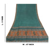 Sanskriti Vintage Heavy Green Sarees Pure Tussar Silk Printed Sari 5 Yard Sustainable Fabric
