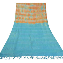 Load image into Gallery viewer, Sanskriti Vintage Heavy Indian Sarees Pure Tussar Silk Woven Tie-Dye Sari Fabric
