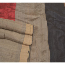 Load image into Gallery viewer, Sanskriti Vintage Heavy Grey Sarees Pure Tussar Silk Woven Sari 5 Yard Fabric
