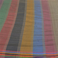 Sanskriti Vintage Heavy Grey Sarees Pure Tussar Silk Woven Sari 5 Yard Fabric