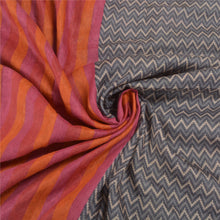 Load image into Gallery viewer, Sanskriti Vintage Heavy Grey Sarees Pure Tussar Silk Printed Sari 5 Yard Fabric
