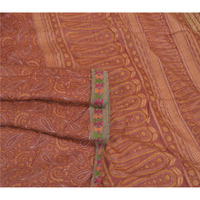 Load image into Gallery viewer, Sanskriti Vintage Brick Red Heavy Indian Sari Pure Woolen Fabric Printed Sarees
