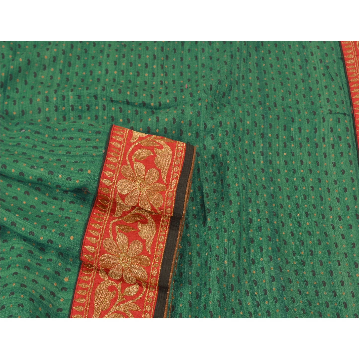 Sanskriti Vintage Heavy Sarees Pure Handloom Silk Sustainable Fabric Embroidered Woven Sari