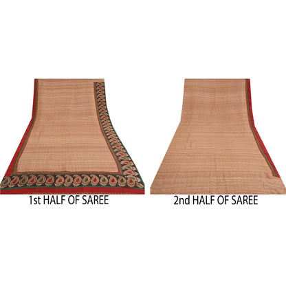 Sanskriti Vintage Heavy Sarees Pure Handloom Silk Sustainable Fabric Embroidered Woven Sari