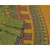 Sanskriti Vintage Green Heavy Indian Sarees Pure Woolen Sustainable Fabric Printed Sari