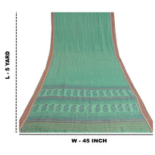Load image into Gallery viewer, Sanskriti Vintage Light Sky Blue Heavy Sarees Pure Woolen Fabric Printed Sari
