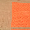 Sanskriti Vintage Orange Heavy Indian Sarees Pure Woolen Sustainable Fabric Printed Sari