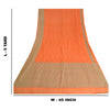 Sanskriti Vintage Orange Heavy Indian Sarees Pure Woolen Sustainable Fabric Printed Sari