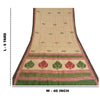 Sanskriti Vintage Ivory Heavy Indian Sarees Woolen Sustainable Fabric Printed 5 Yard Sari