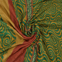 Load image into Gallery viewer, Sanskriti Vintage Green Heavy Indian Sarees 100% Pure Woolen Fabric Printed Sari
