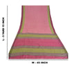 Sanskriti Vintage Pink Heavy Indian Sarees 100% Pure Woolen Sustainable Fabric Printed Sari
