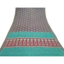 Load image into Gallery viewer, Sanskriti Vintage Heavy Sarees Pure Woolen Fabric Pink Embroidered Woven Sari

