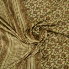Load image into Gallery viewer, Sanskriti Vintage Green Heavy Indian Sarees Woolen Fabric Printed Floral Sari
