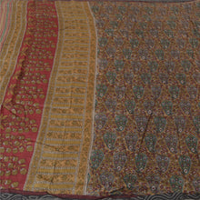 Load image into Gallery viewer, Sanskriti Vintage Brown Heavy Indian Sarees Woolen Fabric Printed 5 Yard Sari
